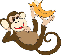 Banana Hunting Monkey